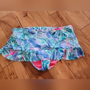 PulitzerLilly Pulitzer Monaco hipster ruffle swim bottoms:Celestial Seas sz 10
